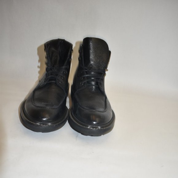 To Boot New York Carlton Apron Toe Leather Boots Black Size 11 - Picture 8 of 11